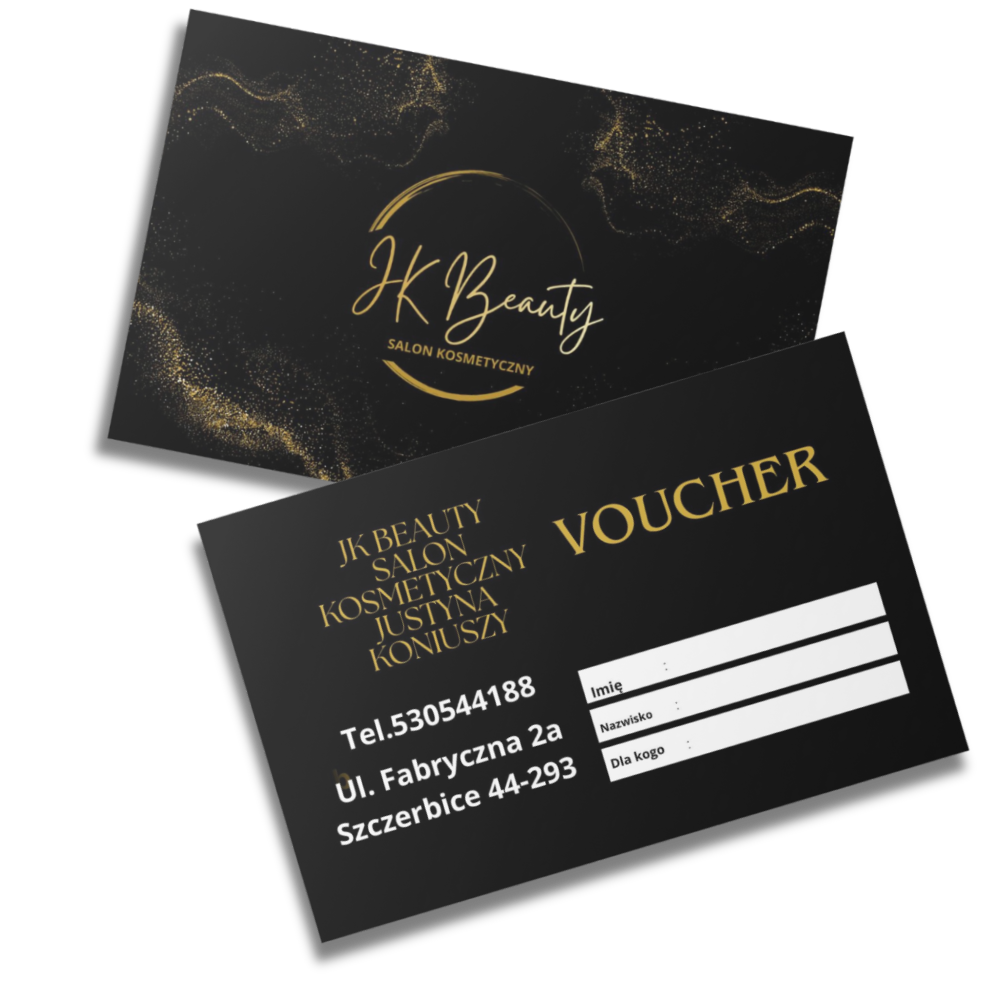 Vouchery na prezent do salonu kosmetycznego JK Beauty
